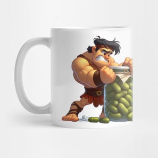 Hercules Struggles To Open A jar Mug